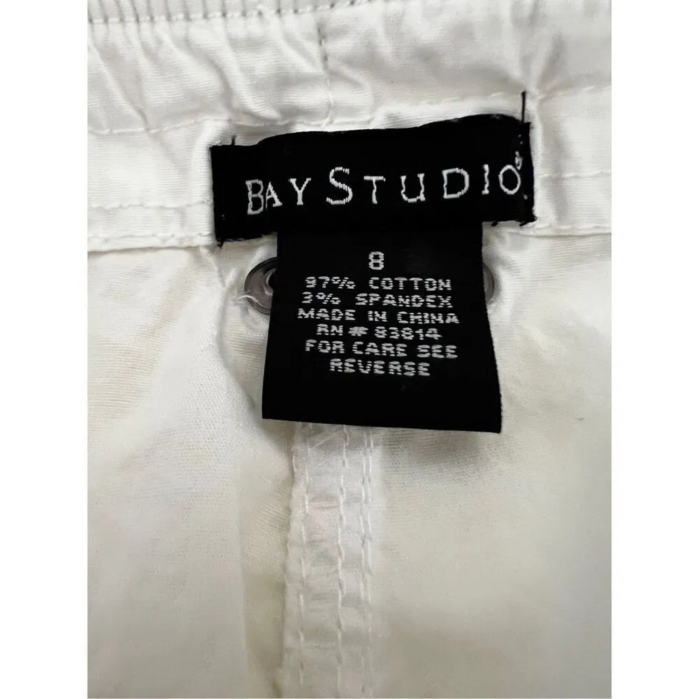Bay Studio white capri Jogger size 8 Gray - Image 6