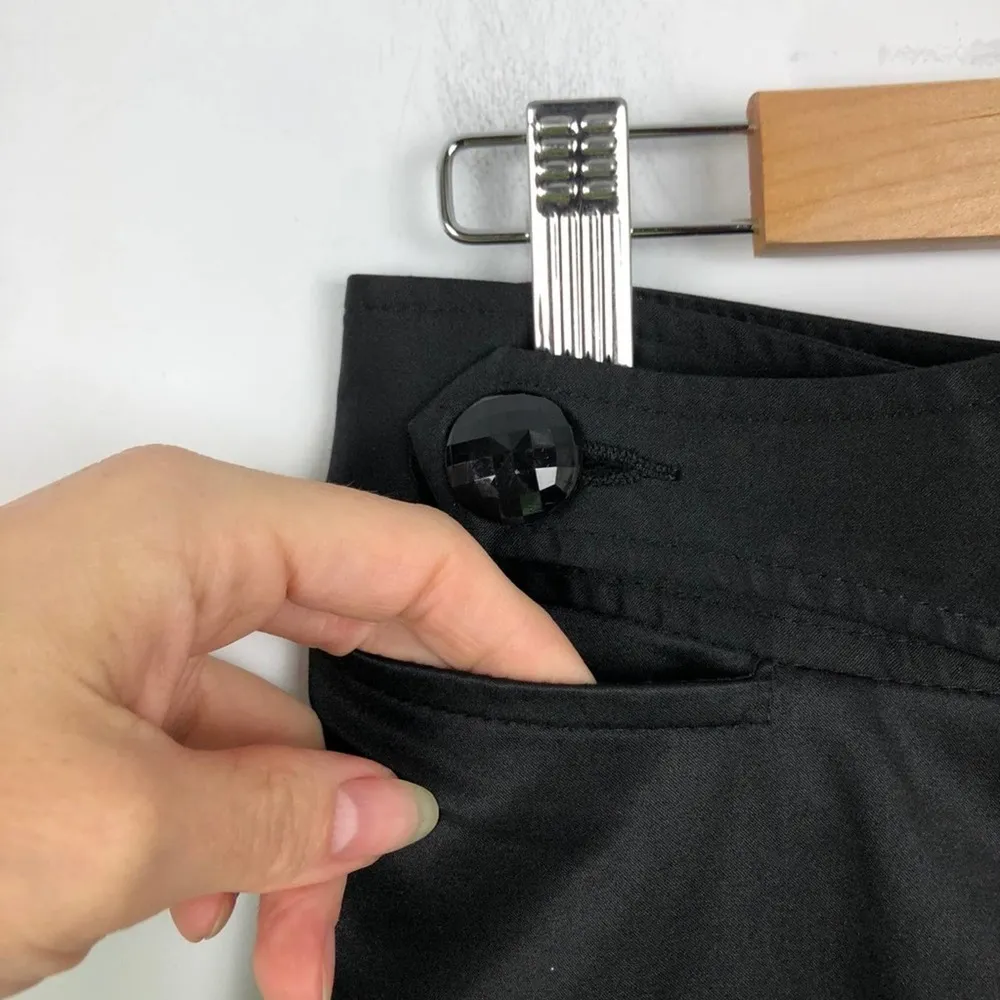 Nanette Lepore Black Dress Career Pants Flare Sz 2 - Image 6