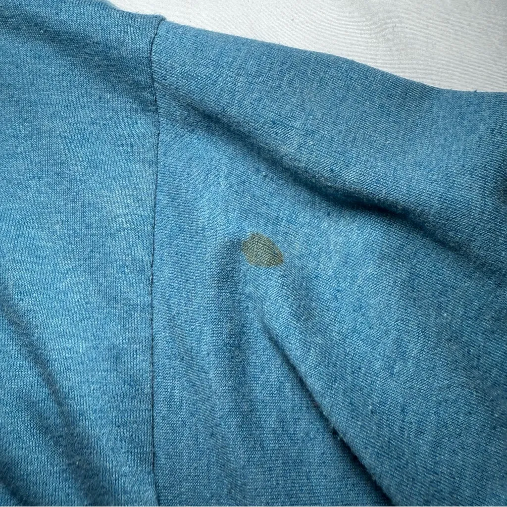 Vintage KEVIN G SPORTSWEAR Hand Painted Scarecrow Fall One Size Crewneck Blue - Image 5