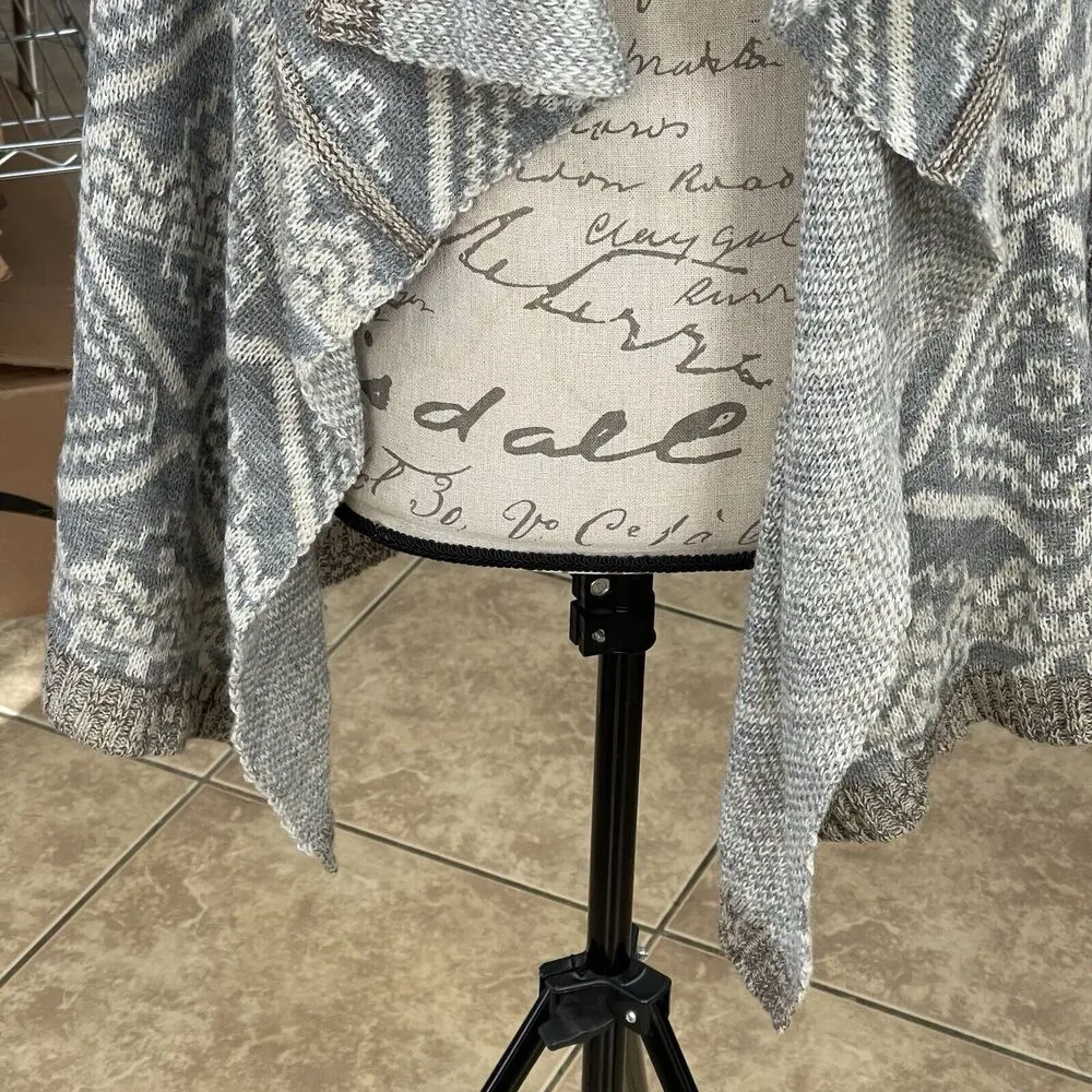 Blu Pepper Womens Cardigan Shrug Wrap Open Sweater Sz Small Tribal Bohemian Boho - Image 5