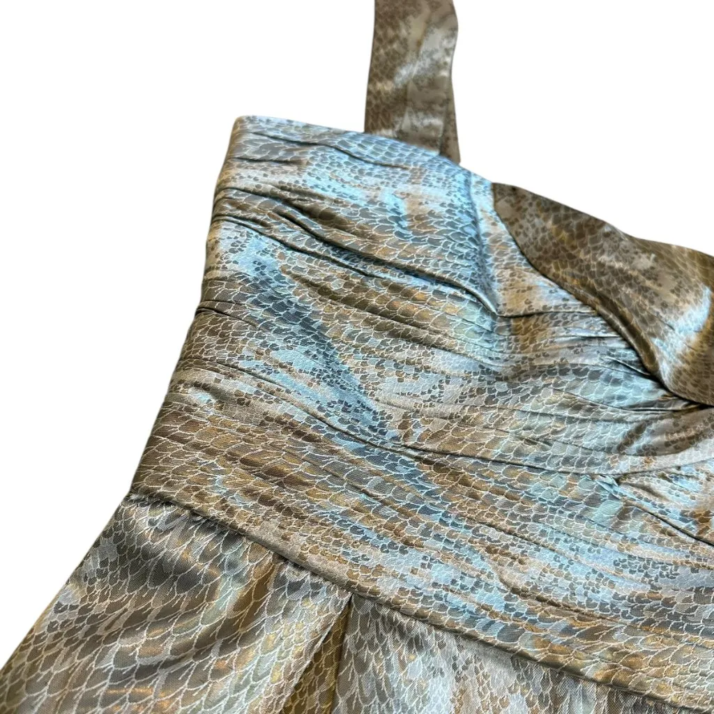 Diane Von Furstenberg DVF Treenie Snake Print Mini Dress Silk Size 6 Women's - Image 4