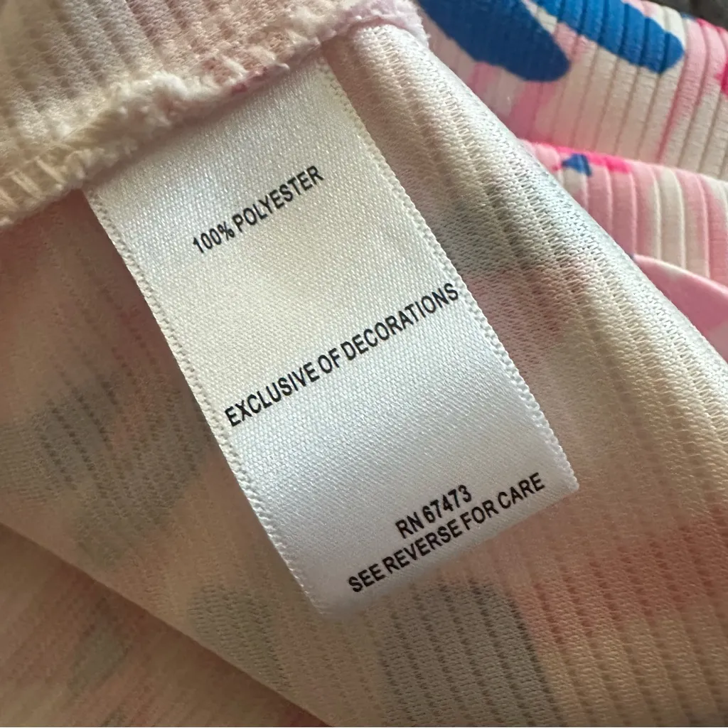 Just Taylor A Line Sleeveless Crochet Detail Pink Blue Dress 6 - Image 8