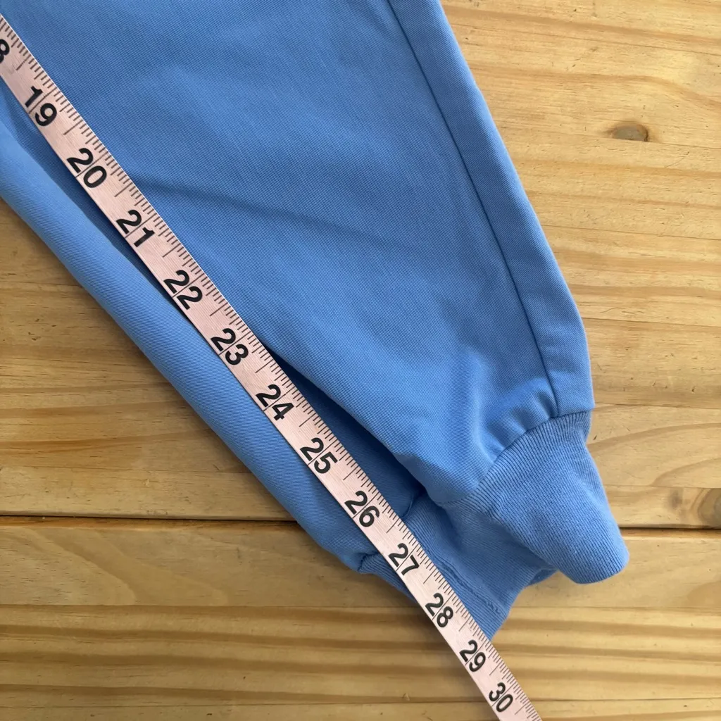 Figs Zamora Blue Jogger Pants with Gray Drawstring - Image 11