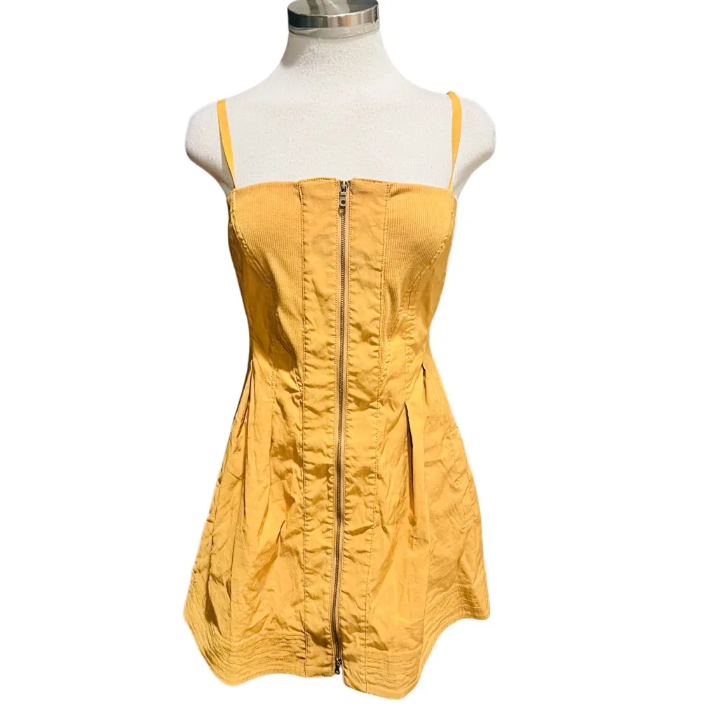 Anthropologie Maeve Structured Front Zip Mini Dress, Size S - Image 2