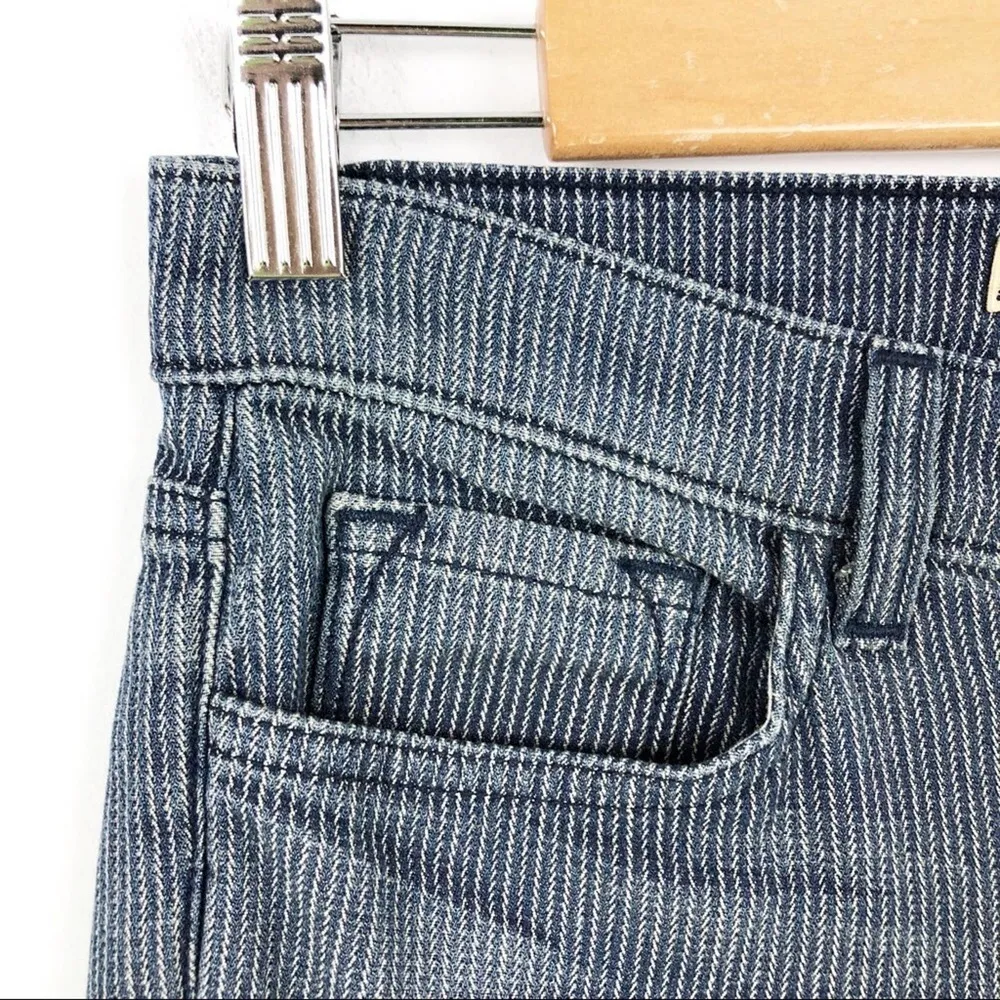 J BRAND Cass Railroad Stripe Zipper Crop Jeans 27 - Image 4