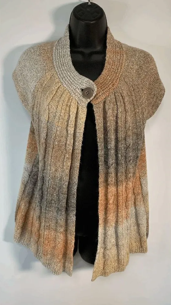 Westbound Women's Cable-Knit Single Button Ombre Cardigan Size XL - Image 1