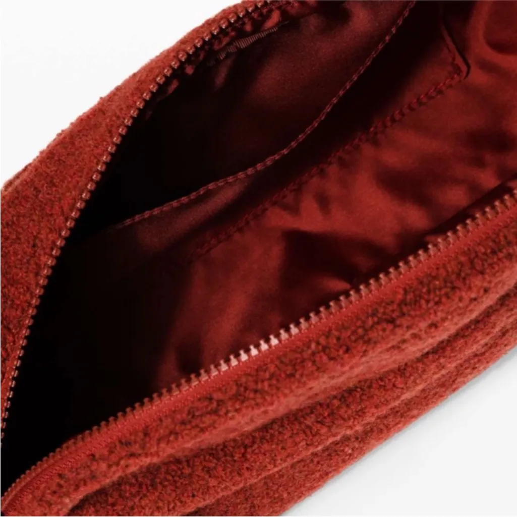 RARE NWT Lululemon On The Beat Belt Bag Sherpa Burt Orange - Image 8