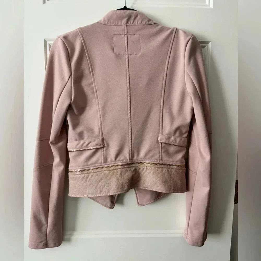 Shinestar Pink Jacket w/ Faux Leather Trim - Image 2
