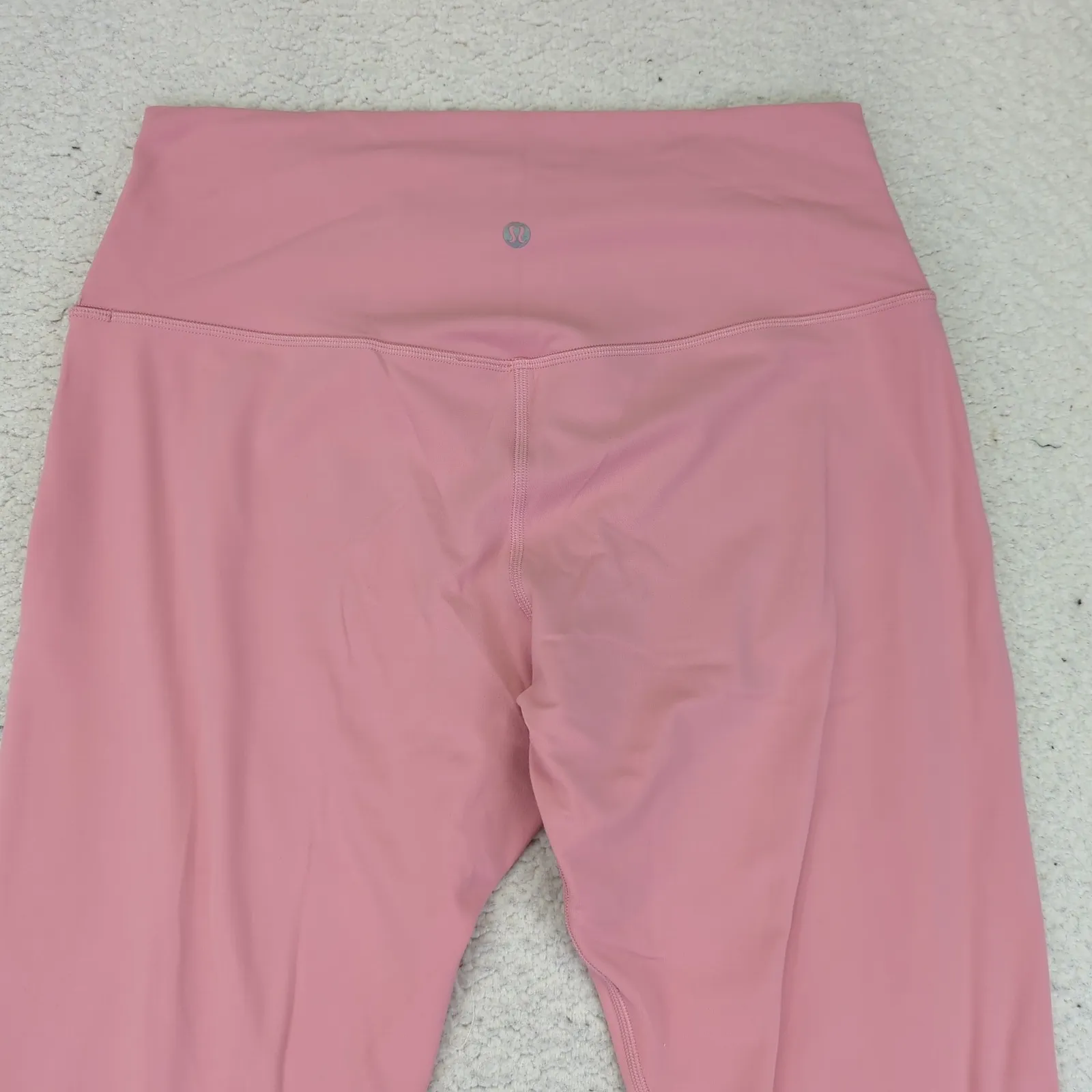 Lululemon Align High Rise Crop 23 Pink Puff Square Tag Workout Legging 12 W6BWSS - Image 5