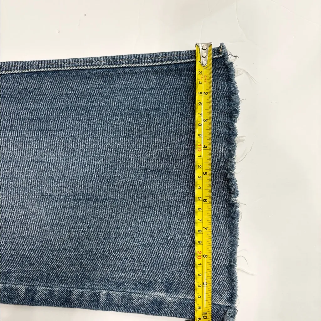 KanCan High Rise Wide Leg Denim Flare Jeans Frayed Hem Stretch Size 13/30x30 Blue - Image 11