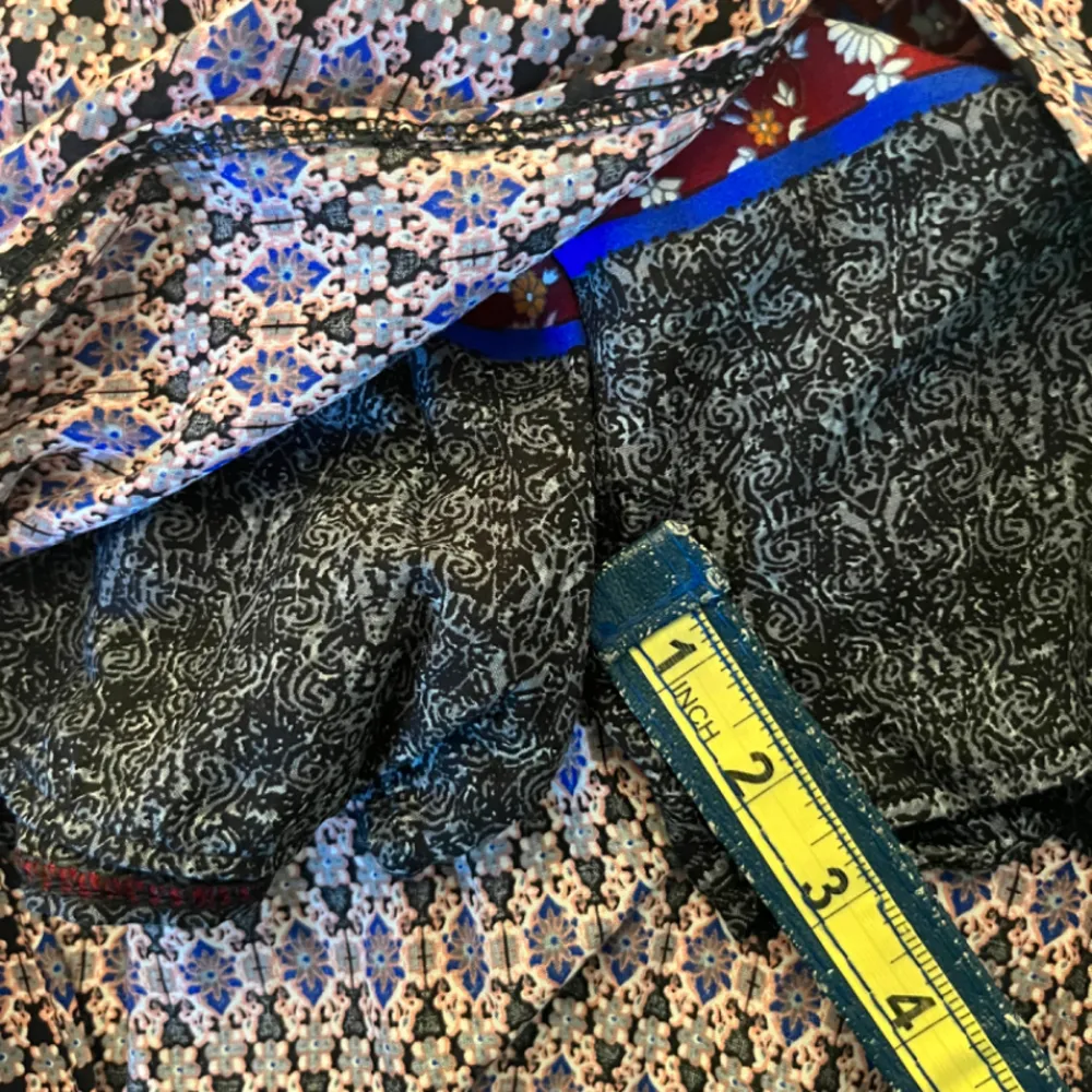 Mad Style Women's Maxi Skirt 100% Rayon Floral Geometric Pattern Blue Size L - Image 10