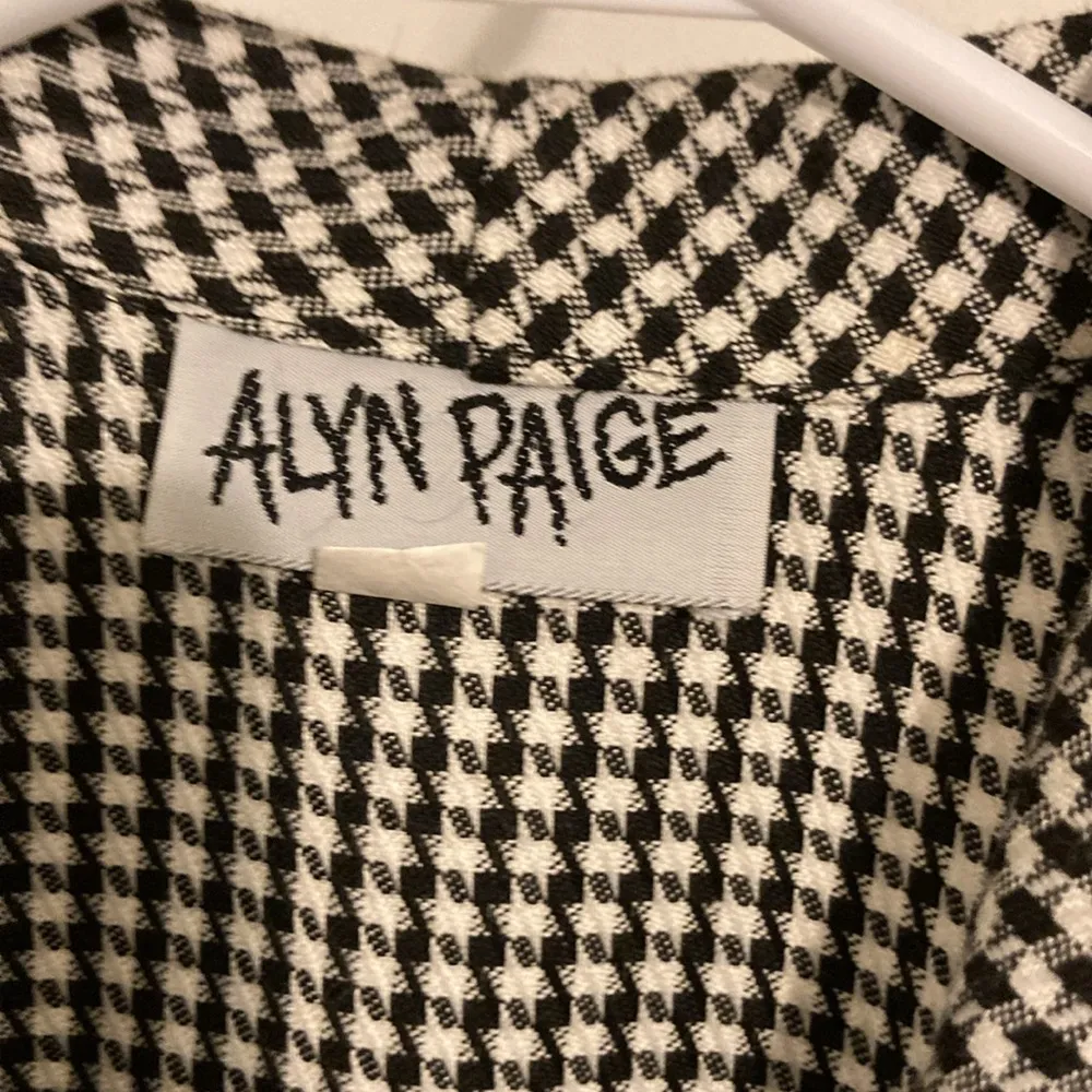 Vintage Alyn Paige houndstooth blazer sz M EVC - Image 4