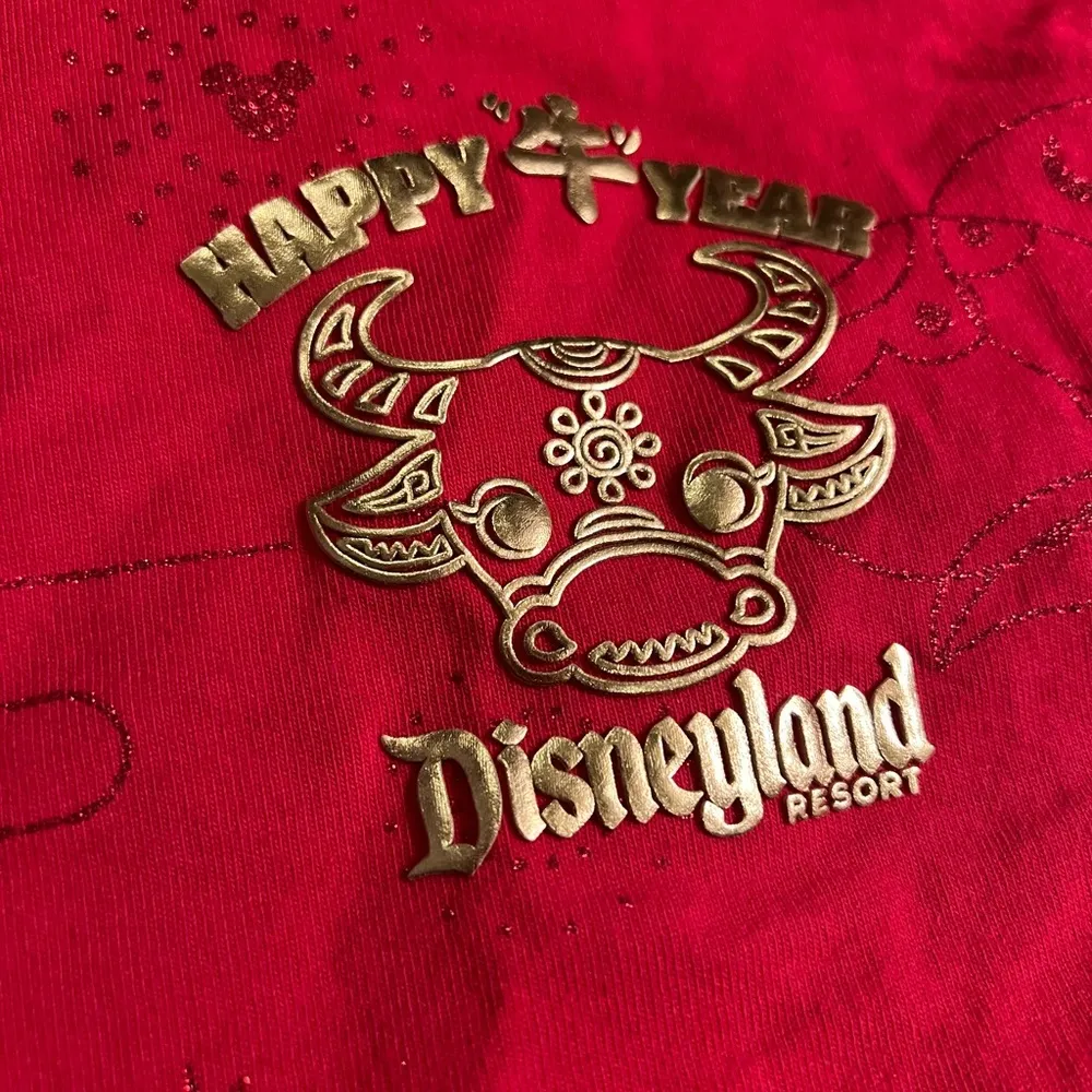Disneyland Resort Mickey Glitter Lunar New Year 2021 Spirit Jersey - size L - Image 5