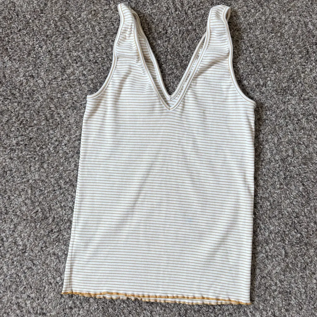 Striped V-Neck Tank Top - Image 5