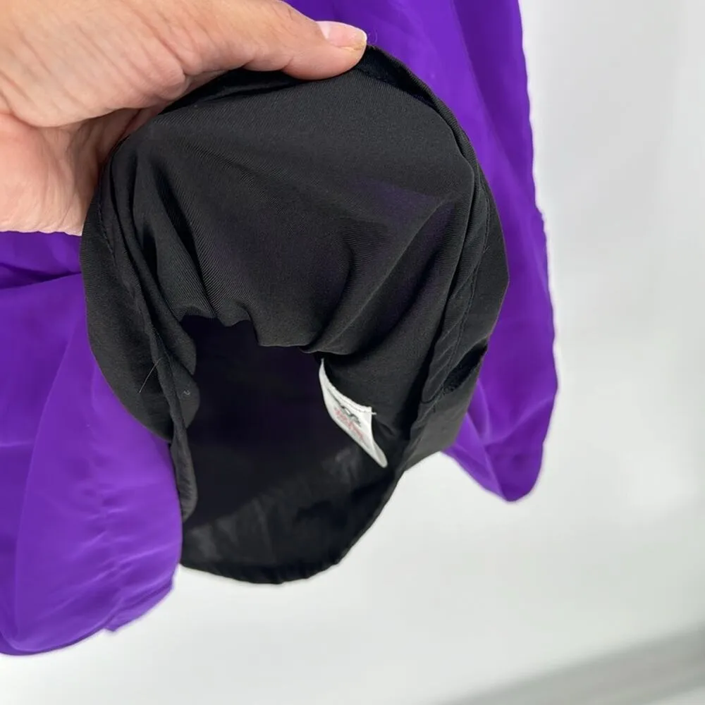 ASOS shimmer purple dropped waist cap sleeve side pockets mini dress versatile - Image 8