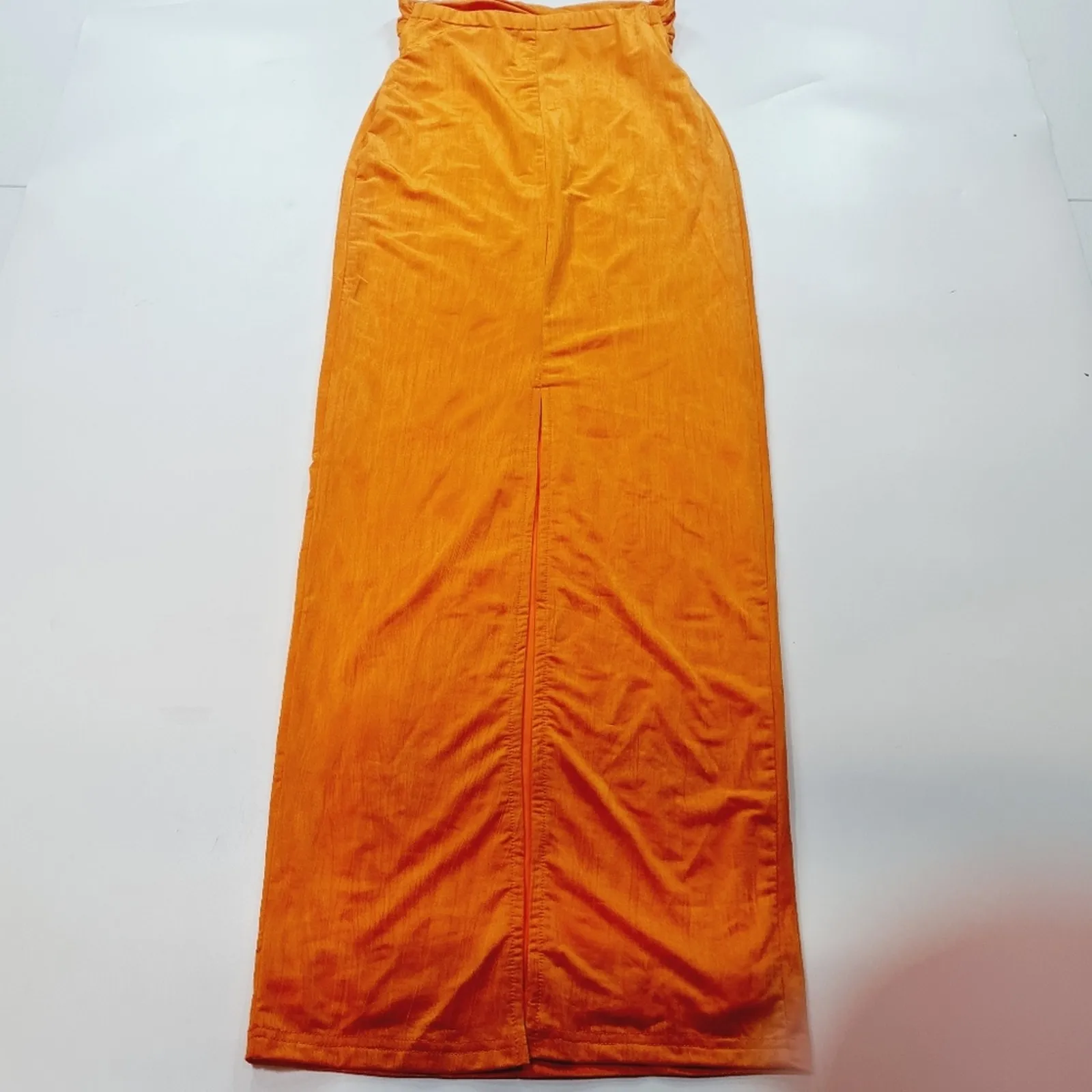 Superdown Joana Maxi Skirt Set in Tangerine XXS - Image 9