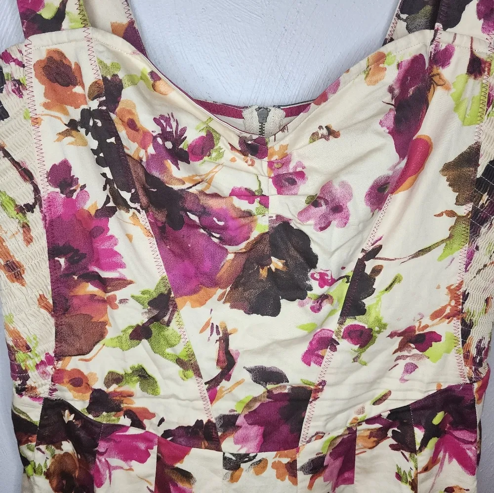 Peruvian Connection Floral Dress size 10 - Image 2