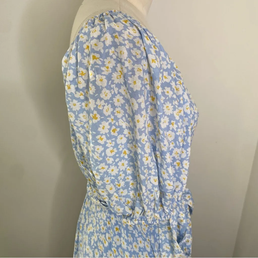 In Loom Daisy Floral Wrap Dress M - Image 7