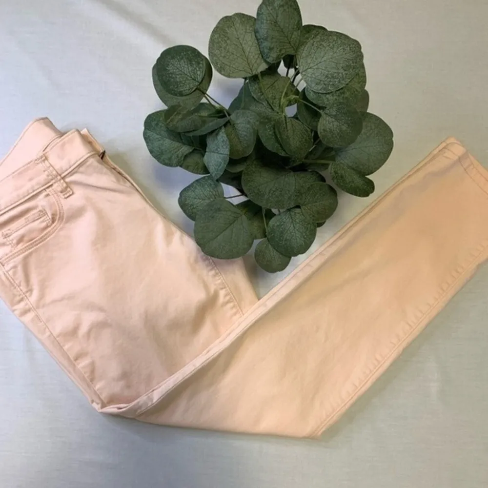 Loft‎ Pale Pink Straight Leg 5 Pocket Jeans, Size 30" Waist Workwear Weekends # - Image 2