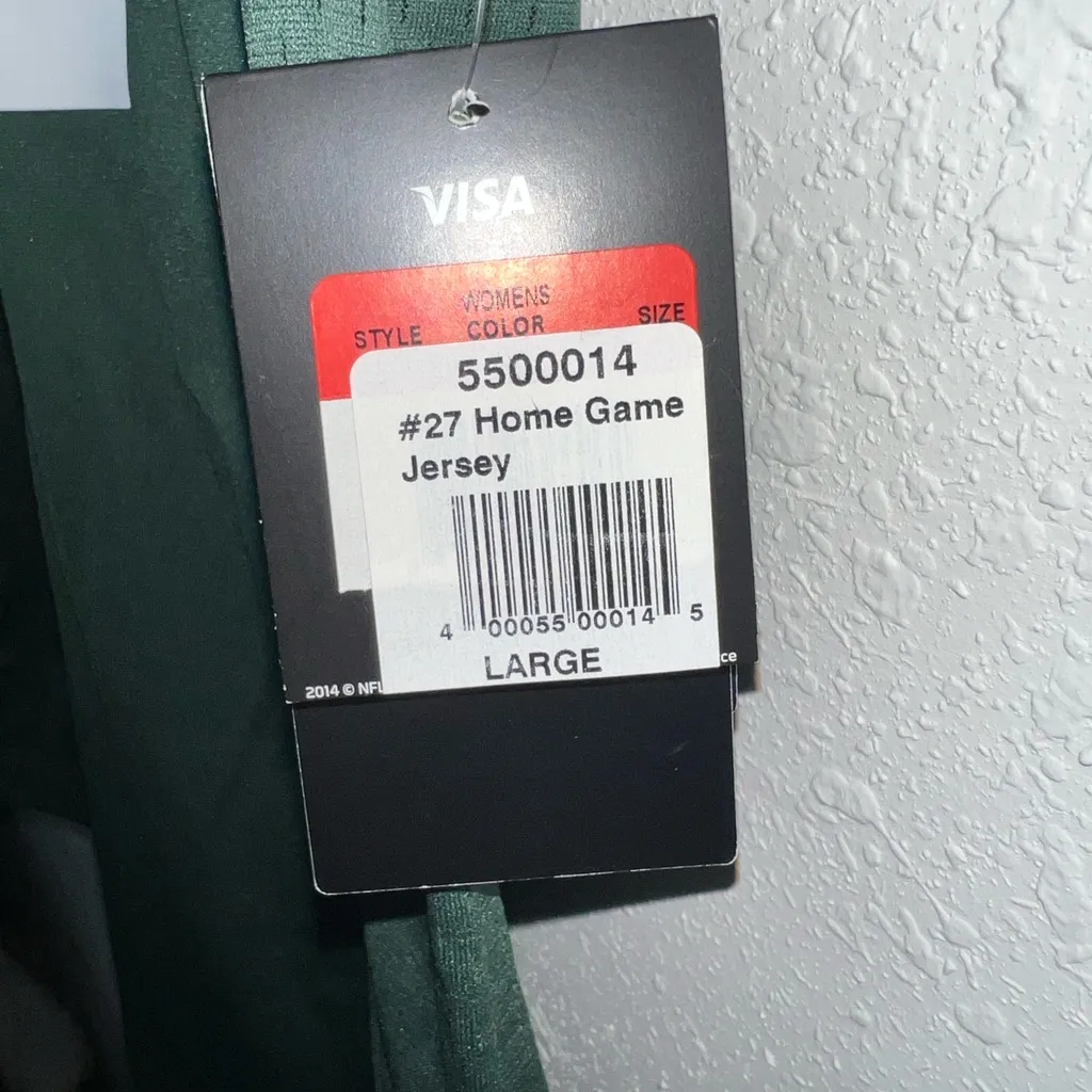 NFL Green‎ Bay Packers Green and Yellow Relaxed Fit Jersey - Image 4