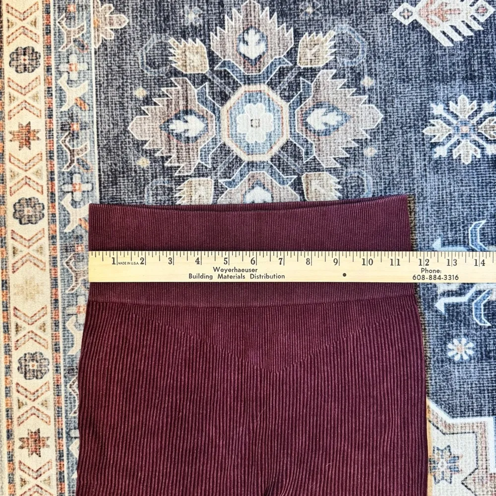 Aura Women’s Purple 5” Soft Ribbed Biker Shorts Size M/L - Image 4