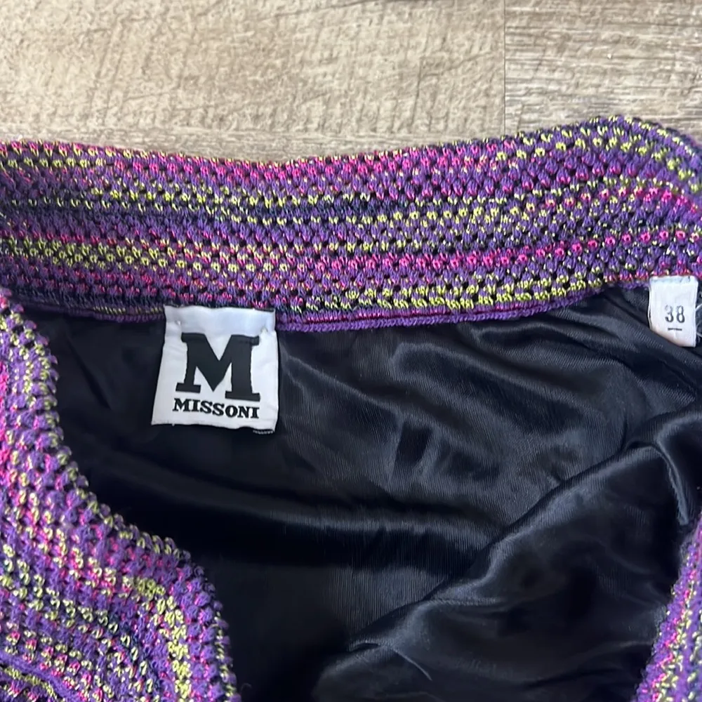 Missoni Purple Multi Color Skirt Size 2 - Image 2