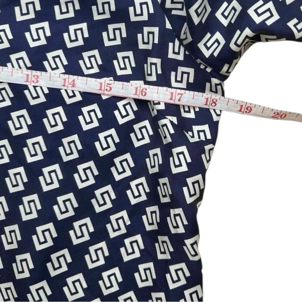 Julie Brown NWT Navy PREPPY PALM Silk Print Dress Size 2 - Image 7