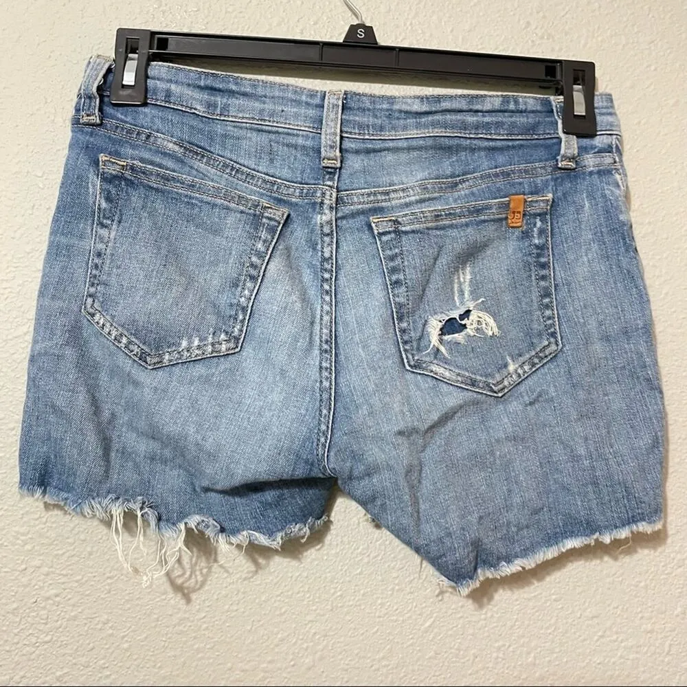 Joes Jeans distressed MCKAYLA cut off shorts Womens 25 Blue Denim Beachy Casual - Image 3