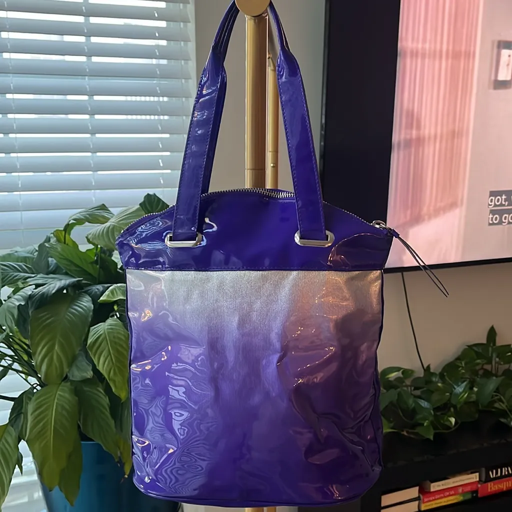 Versus Versace purple and silver tote bag - Image 4