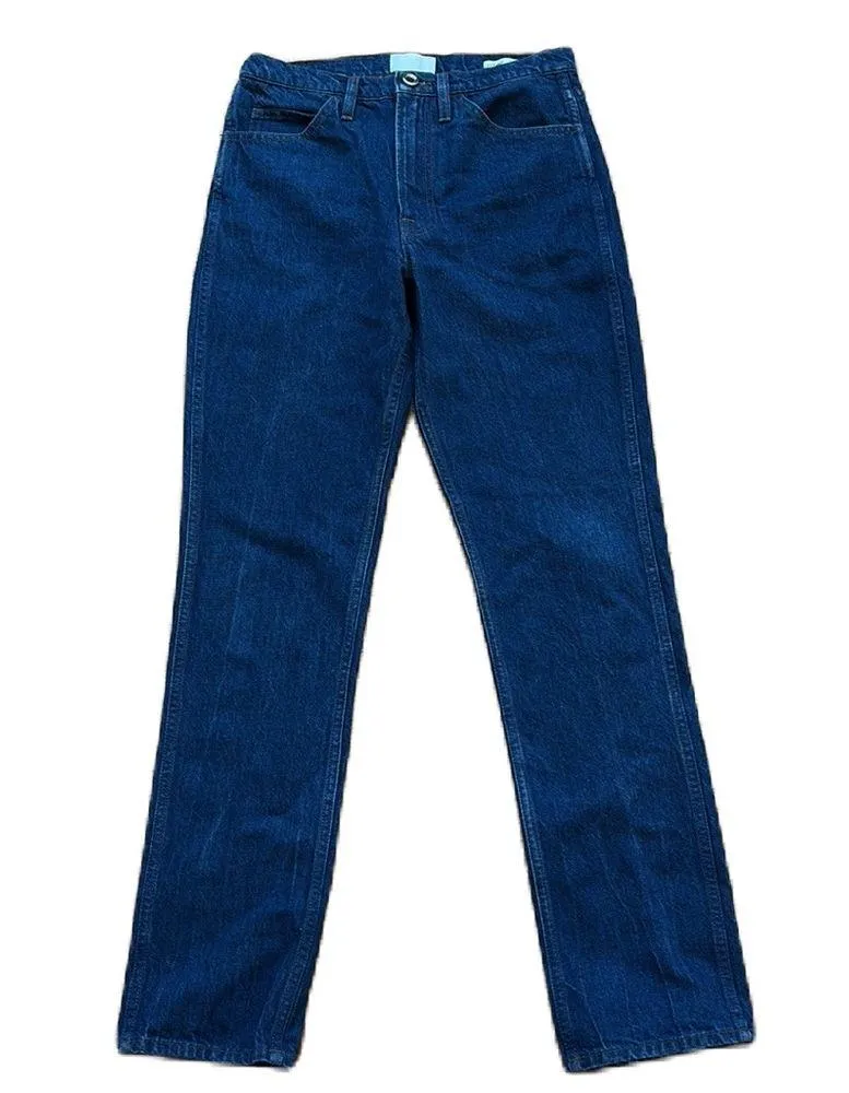 FRAME Le Italien High-Rise Straight Leg Jeans Vintage Blue Wash Size 27 DarkWash - Image 6