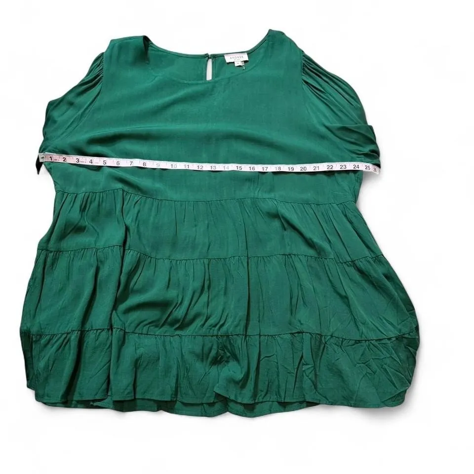 Dark Green Boho Shift Top - Image 7