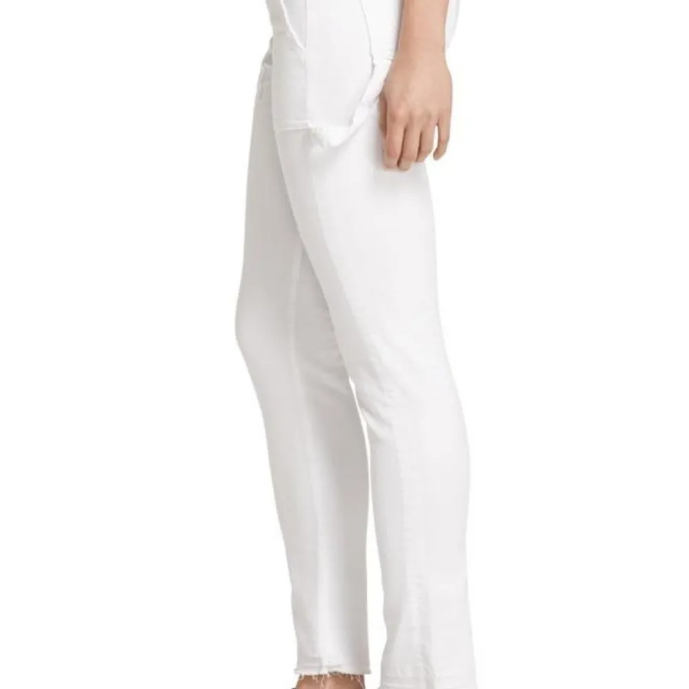 Rag & Bone White Light Wash Carpenter Dre Aged Bright Mid-rise Straight Leg NEW - Image 4