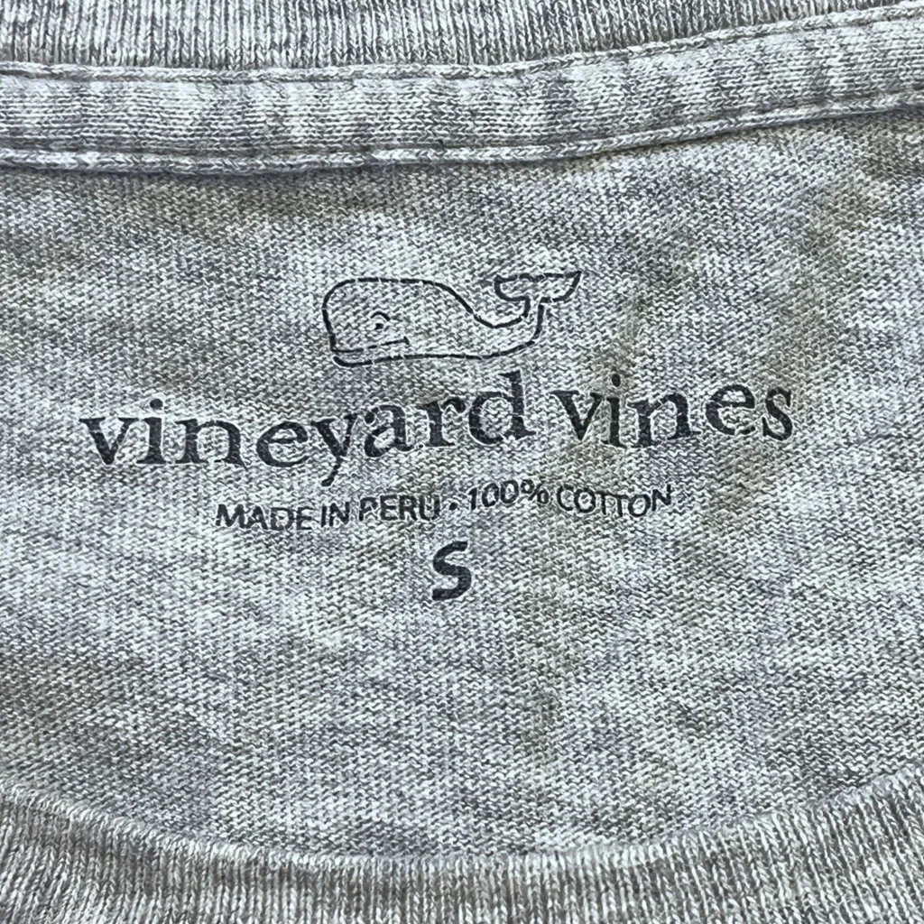 Vineyard Vines Holiday New York City Christmas Graphic Gray Shirt Size S Coastal - Image 5
