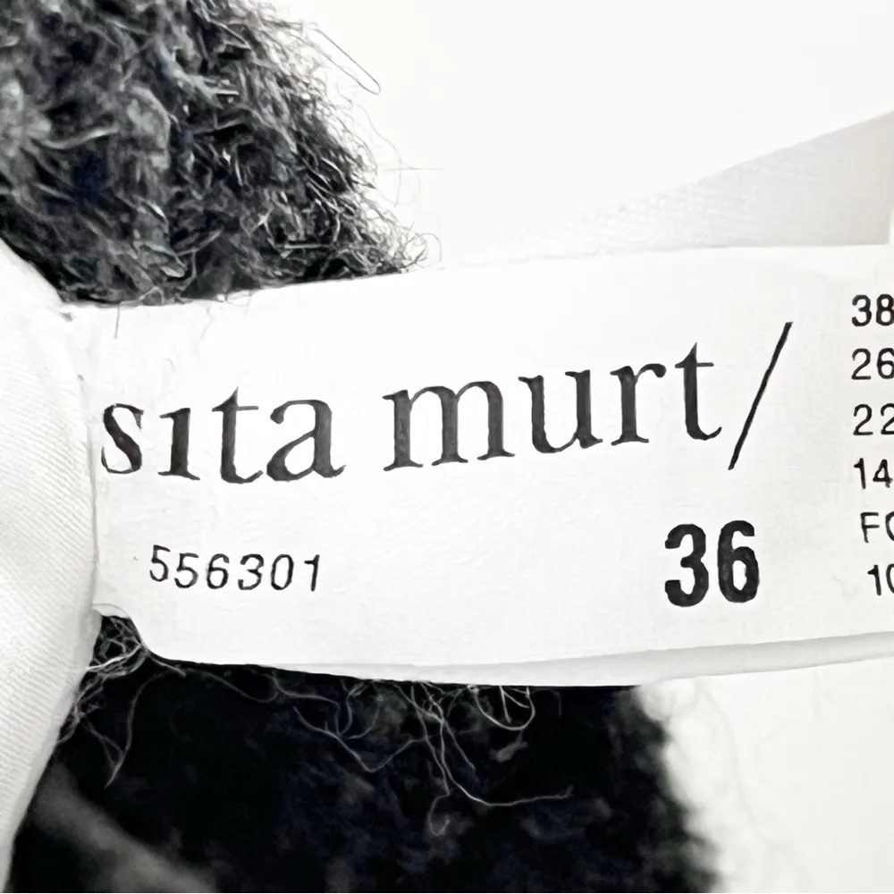 SITA MURT Plaid Wool Blend Lined Trench Coat, Size EU 36 - Image 3