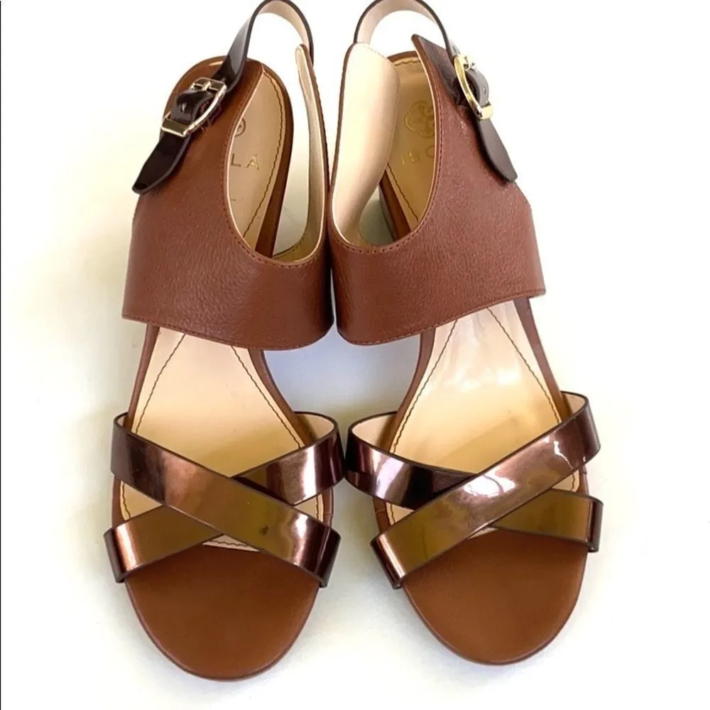 NWOT Isola leather heeled sandals - Image 5