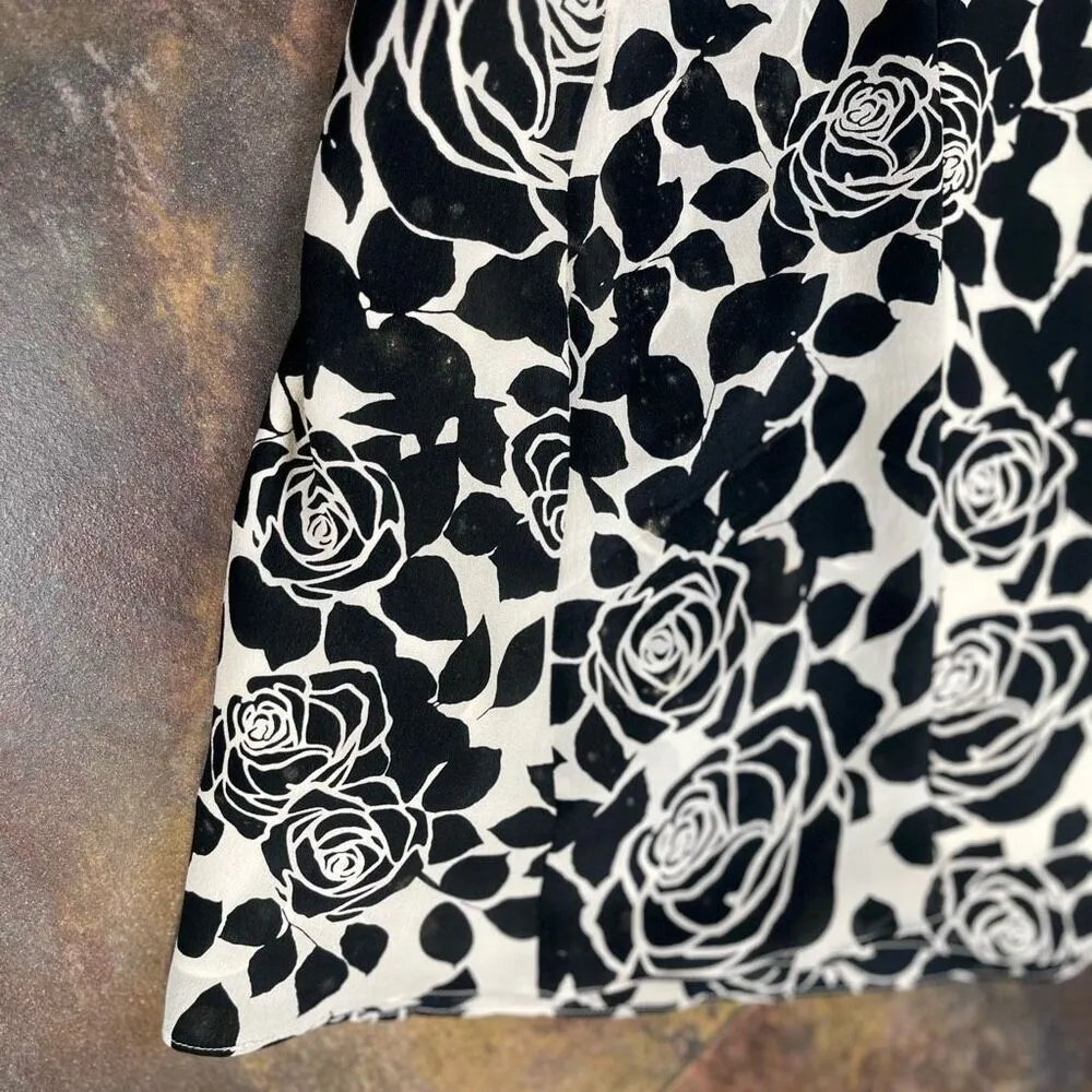 White House Black Market Silk Floral Sequined Sleeveless Mini Dress 12 - Image 15