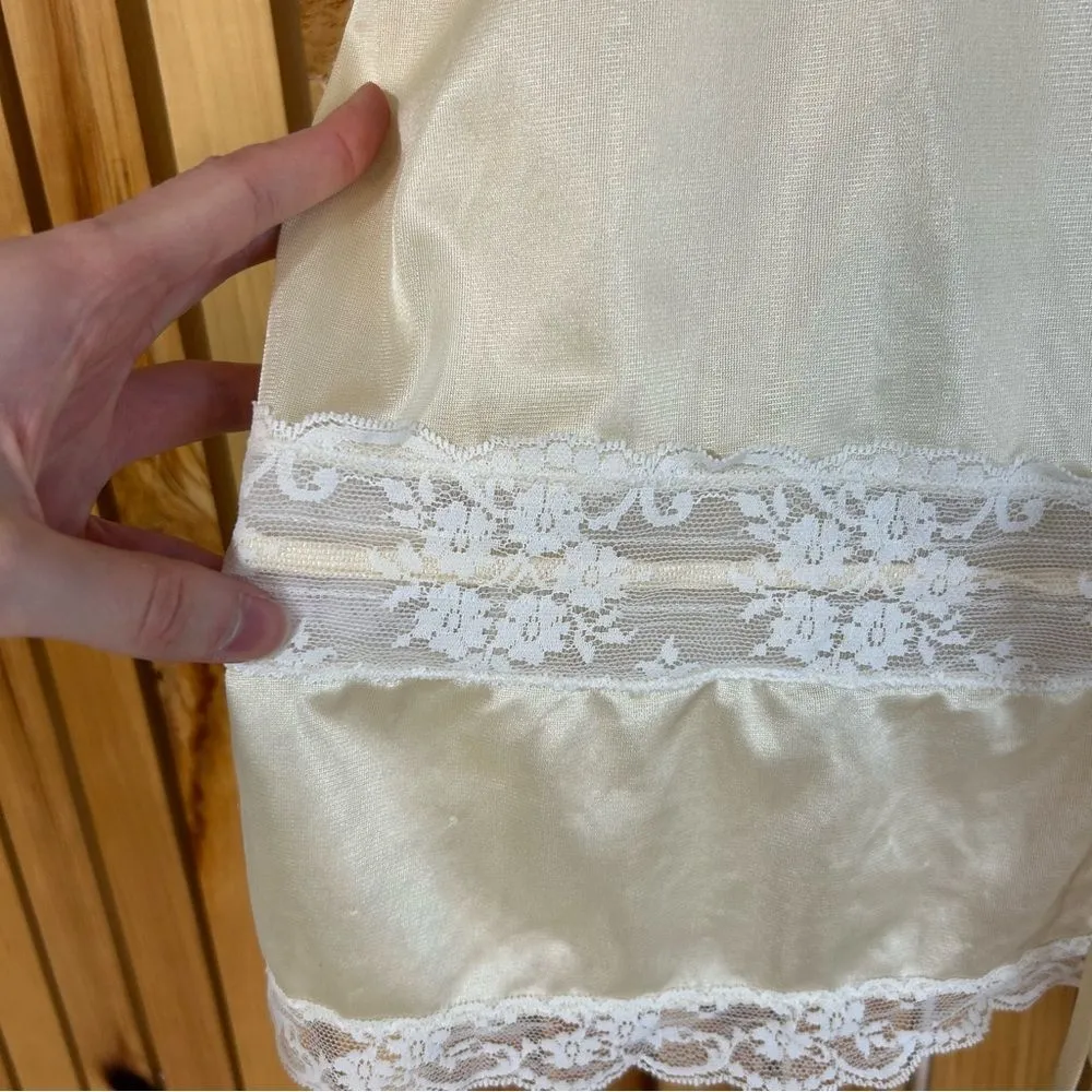 Vintage Sans Souci Satin Lace Cami Large Fairy Y2K Coquette Feminine Romantic - Image 5