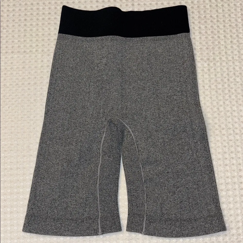 NEW! ZENANA Gray Black Ribbed Compression Bike Shorts L/XL Streetwear Athletic - Image 10