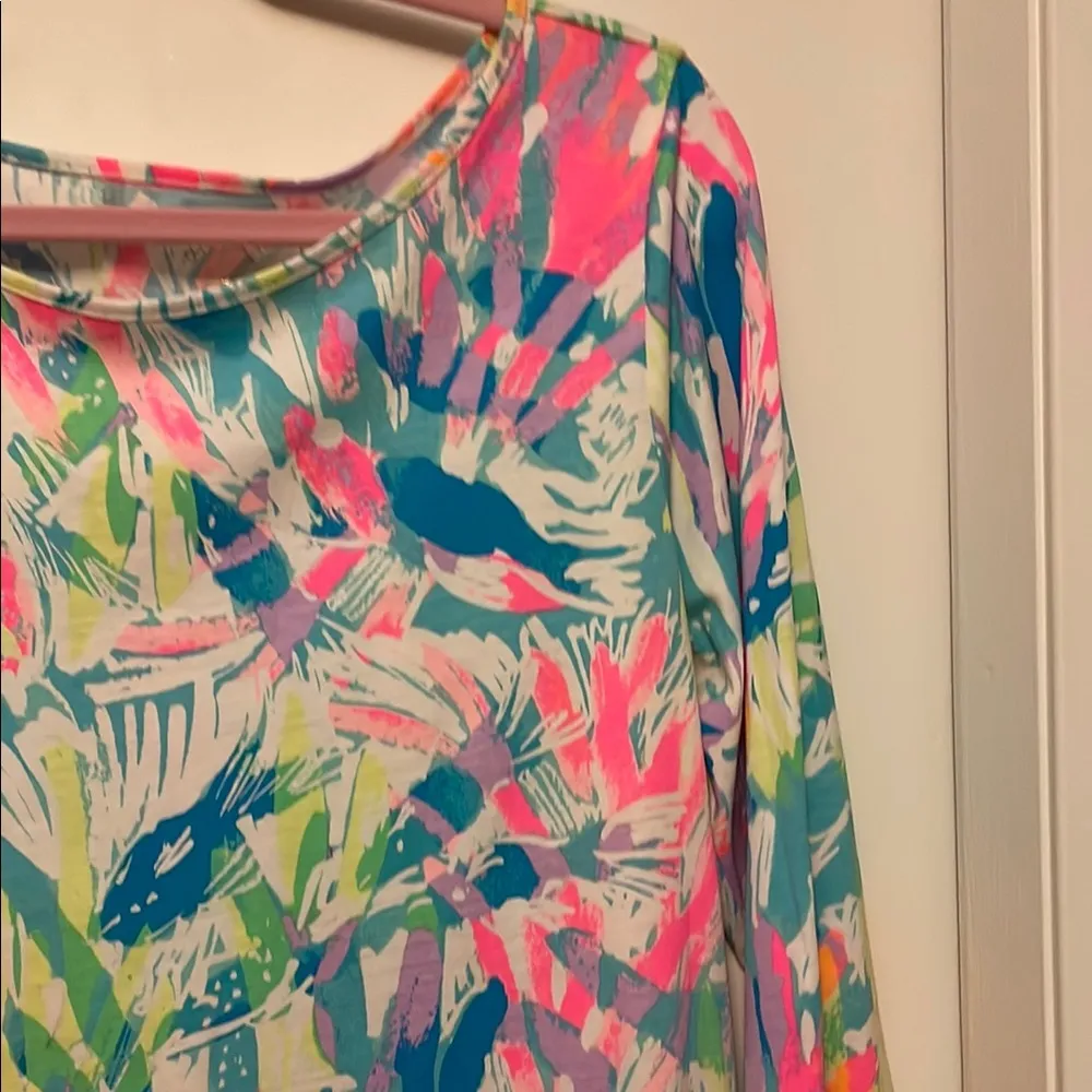 Lilly Pulitzer Pink and Blue Dress for Resort Wear - Image 3