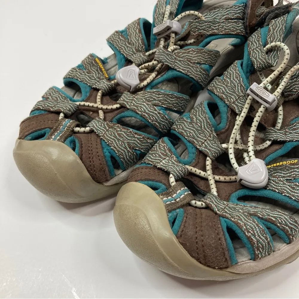 Keen | Whisper Brown/Teal Waterproof Sandals Size 9 Washable - Image 2