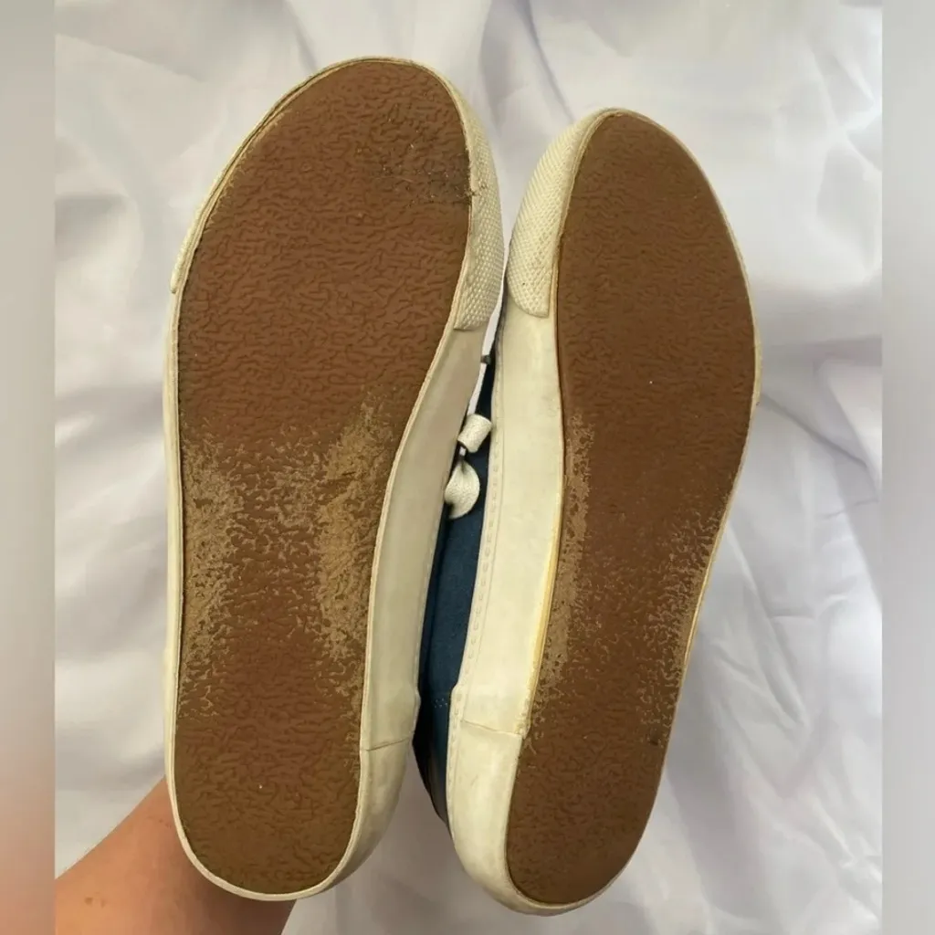 Blue Suede High Top Shoes Size 8 - Image 4