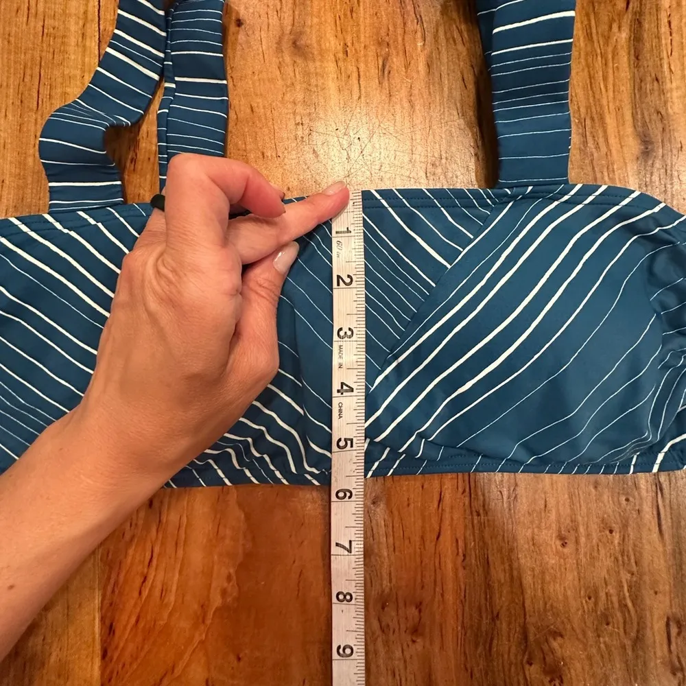 NWOT Vince Camuto retro Square Neck Bikini Top Swimsuit Hight waist cut bottom - Image 8