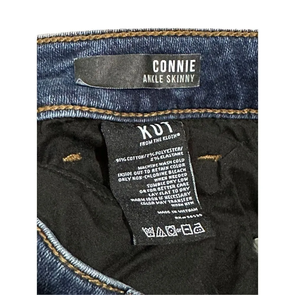 Kut from the Kloth Connie Ankle Skinny mid rise split hem sz 10 - Image 4