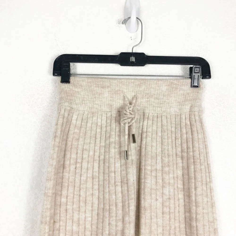 Intimately Free People Around the Clock Oatmeal Ribbed Knit Jogger XS Cozy - Image 4
