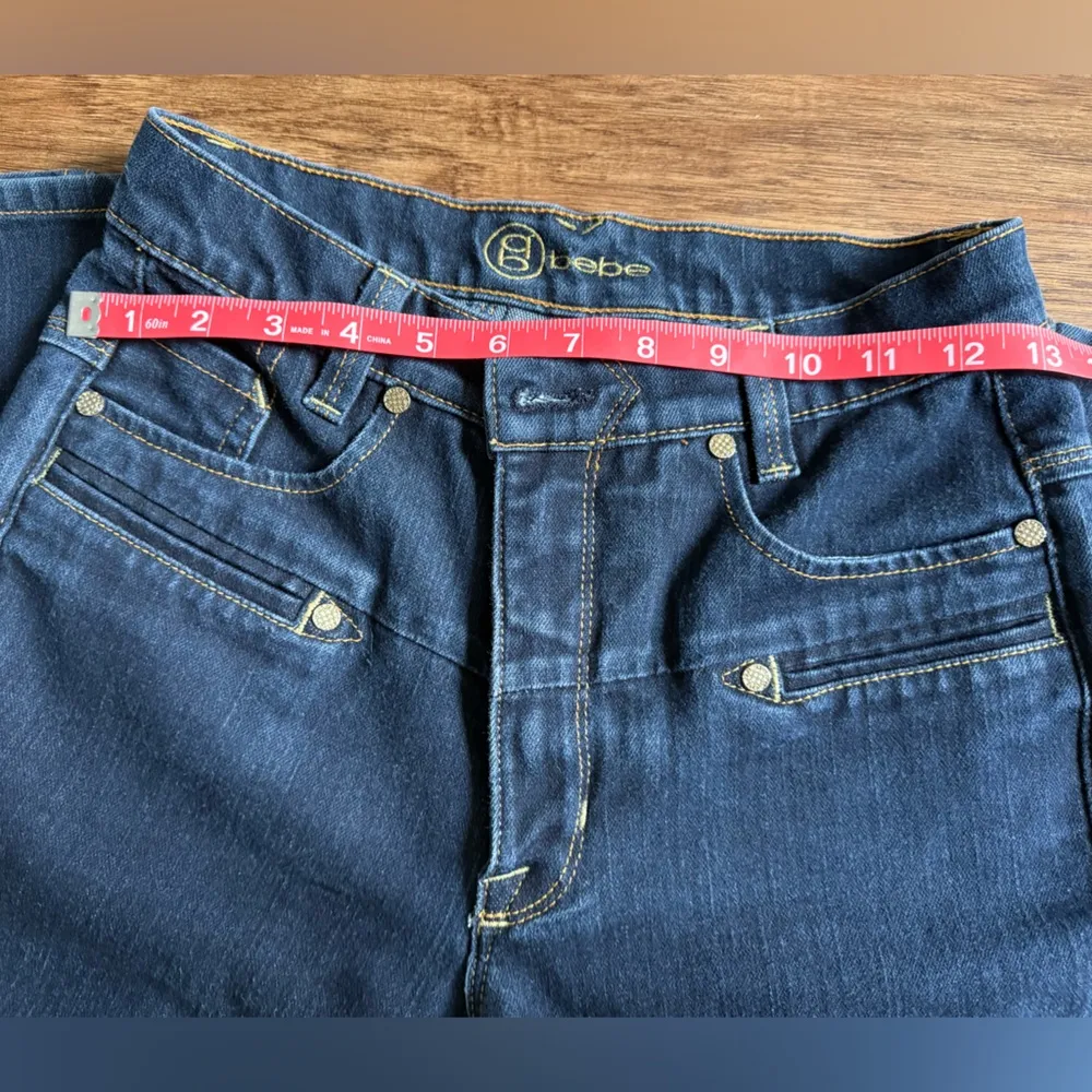 Bebe  Dark High Rise Flare Jeans - Image 3