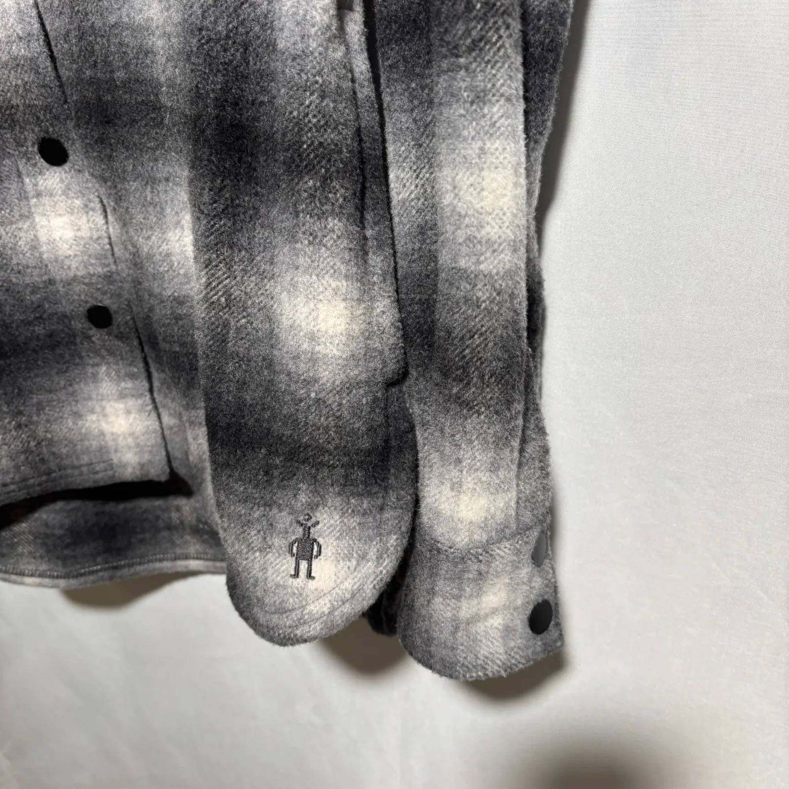 Smartwool Anchor Line Shirt Jacket Plaid Wool Blend Button Up Shacket Womens‎ S - Image 4