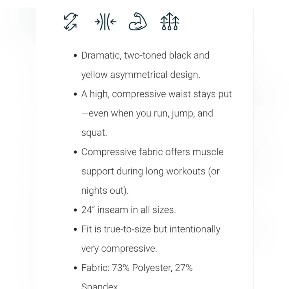 Zyia Neon Yellow and Black Metallic Light n Tight Hi-Rise 7/8 Leggings 20 - Image 3