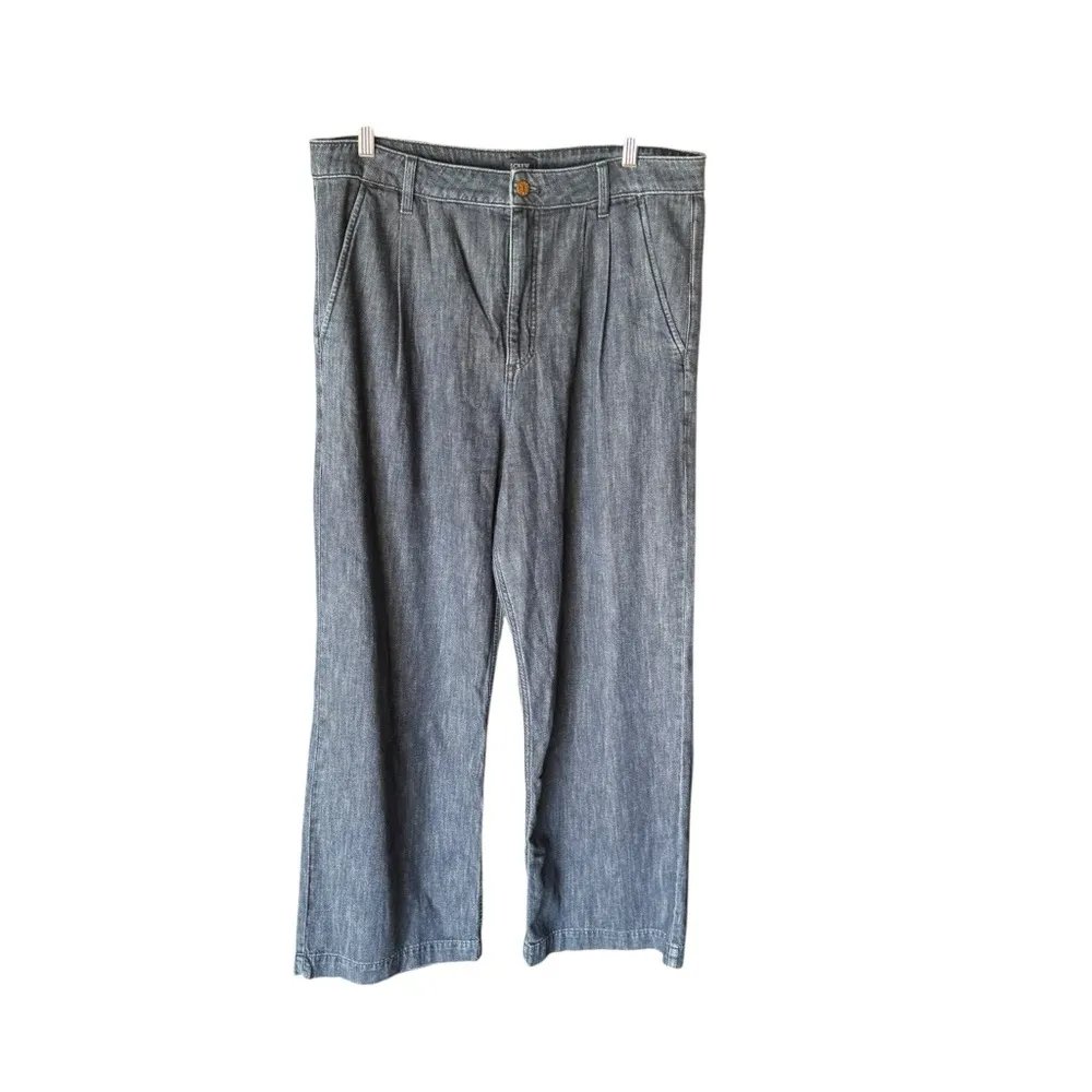 J. Crew - Pleated Trouser Denim Business Casual Jeans Sz 31 - Image 4