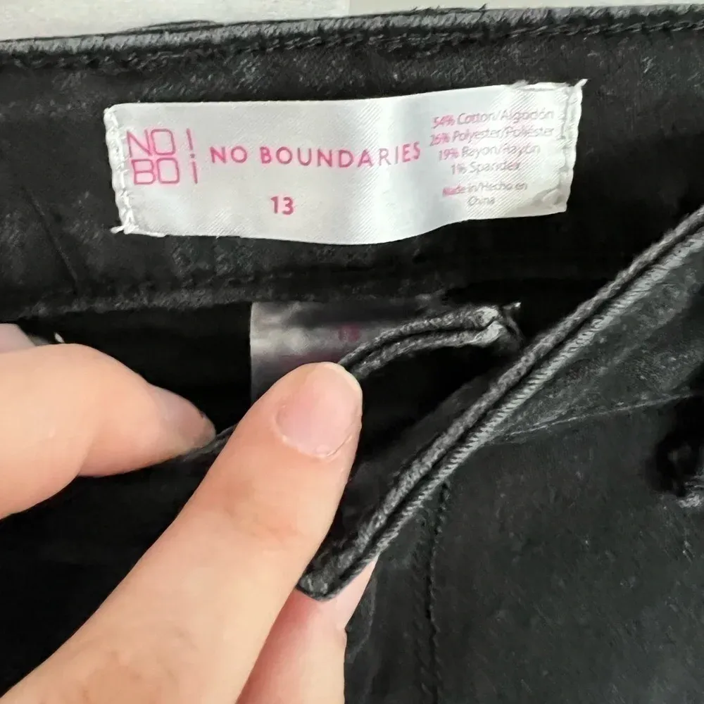 No‎ boundaries straight leg black jeans - Image 2