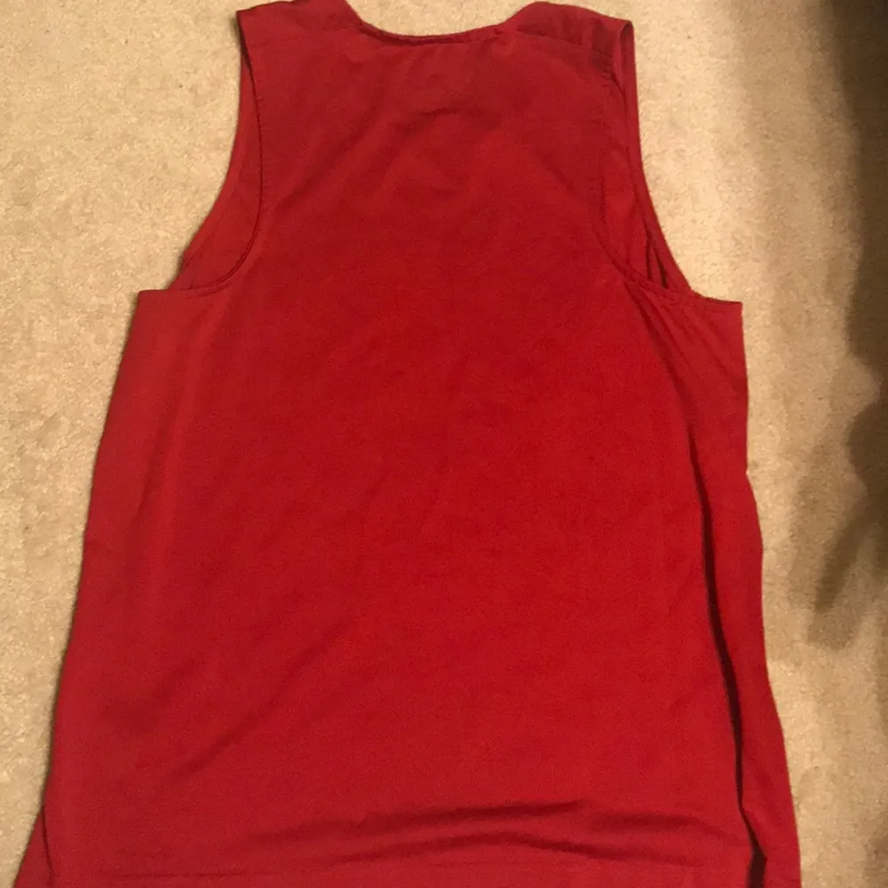 Women’s red Nike Dri fit tank top - Image 3